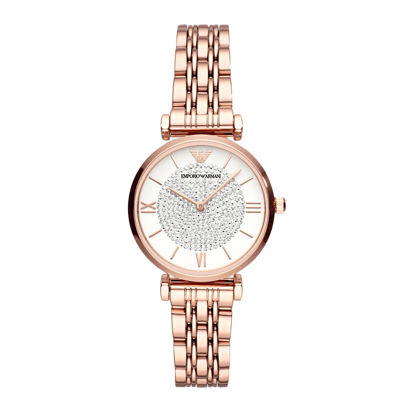 Emporio Armani AR11244 Ladies Rose Gold Glitz Watch