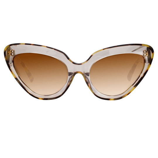 Erdem Ladies Sunglasses Cat Eye Tortoiseshell and Brown EDM29C1SUN