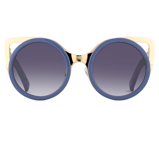 Erdem Sunglasses Cat Eye Slate Blue and Grey