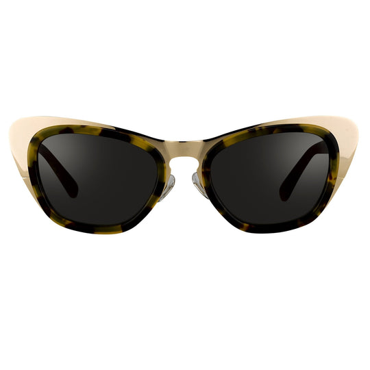 Erdem Ladies Sunglasses Cat Eye Gold Tortoise Shell and Grey EDM17C2SUN