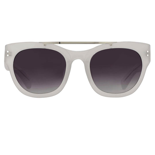 Erdem Sunglasses D-Frame White and Grey