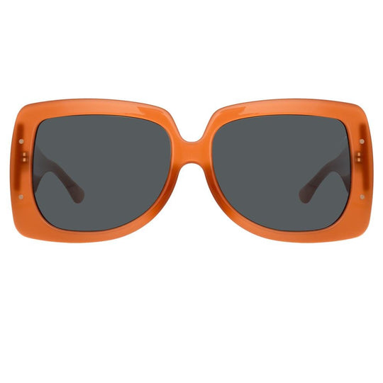 Erdem Ladies Sunglasses Oversized Burnt Orange and Grey