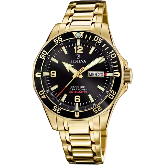 Festina Automatic Men's Black Gold Watch F20479/4