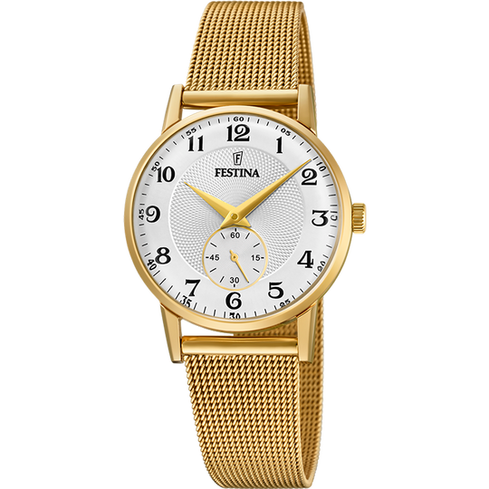 Festina Retro Ladies Gold Watch F20573/1