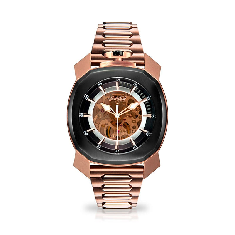 Gaga Milano Frame_One Skeleton Rose Gold - Watches & Crystals