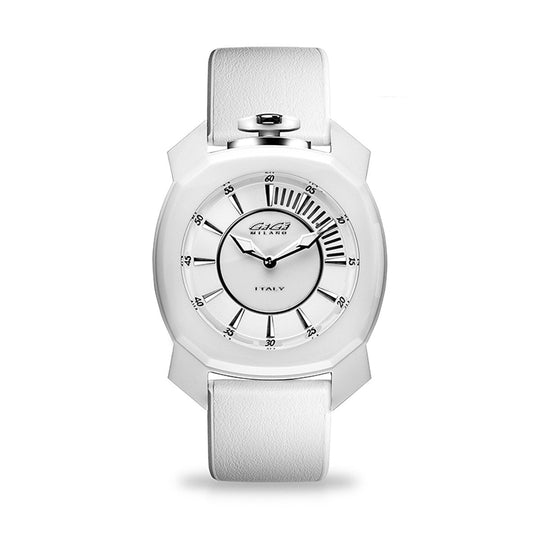 Gaga Milano Watch Frame_One White Ceramic 7250.01