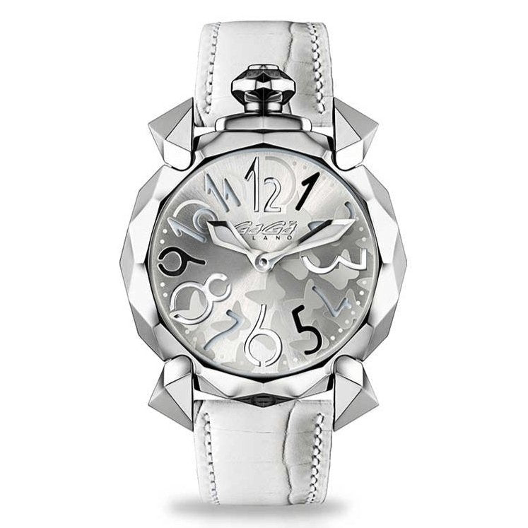 GaGà Milano Reflection Silver Grey Butterfly Pattern - Watches & Crystals