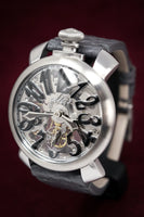 GaGà Milano Skeleton 48MM Grey - Watches & Crystals
