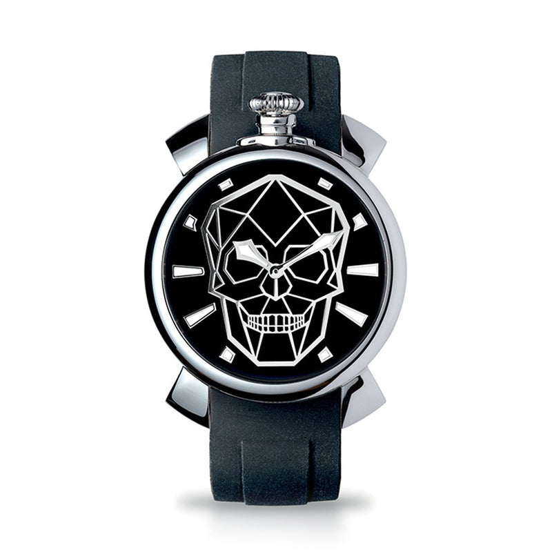 Gaga Milano Slim 46 Bionic Skull Black - Watches & Crystals