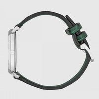 Gucci Grip Unisex Watch Silver Green Alligator YA157414