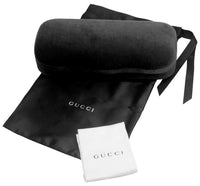 Gucci Women's Sunglasses Oversized Round Gold GG0105S-002 47