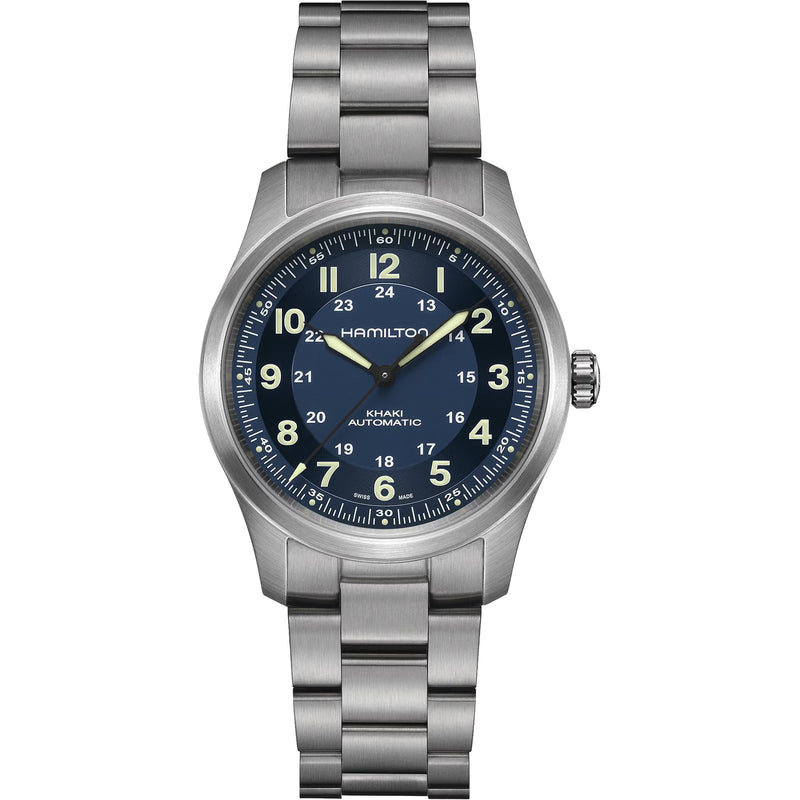 Hamilton Khaki Field Titanium Auto Men's Blue Watch H70205140
