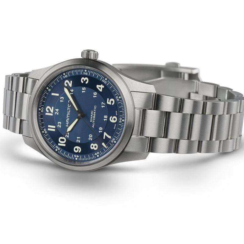 Hamilton Khaki Field Titanium Auto Men's Blue Watch H70205140