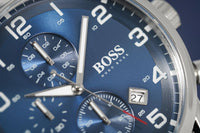 Hugo Boss Men's Watch Chronograph Aeroliner Blue HB1513183 - Watches & Crystals