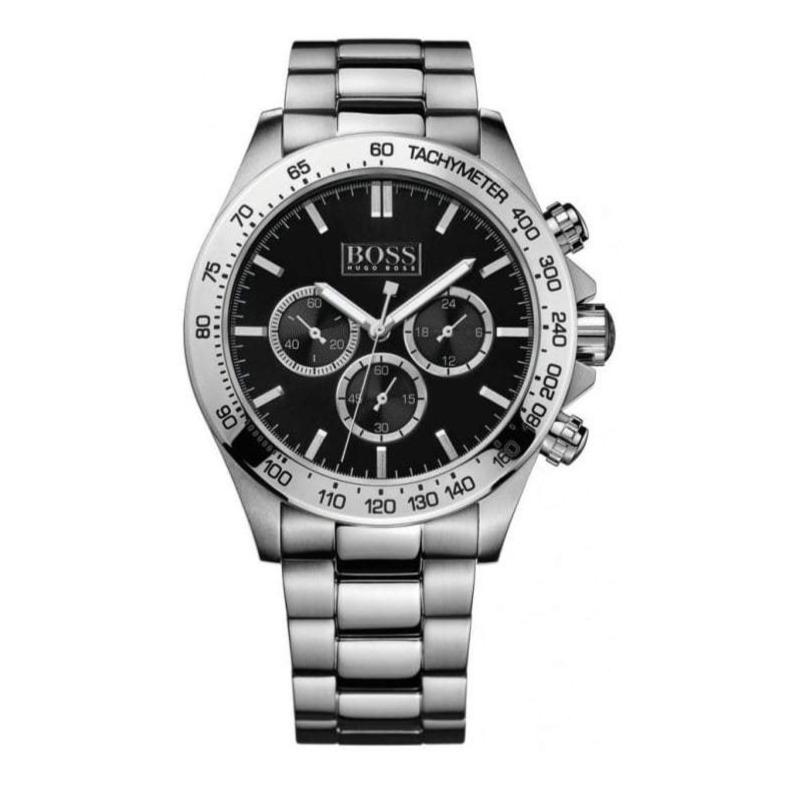 Hugo Boss Men's Watch Chronograph Ikon Black HB1512965 - WatchPilot
