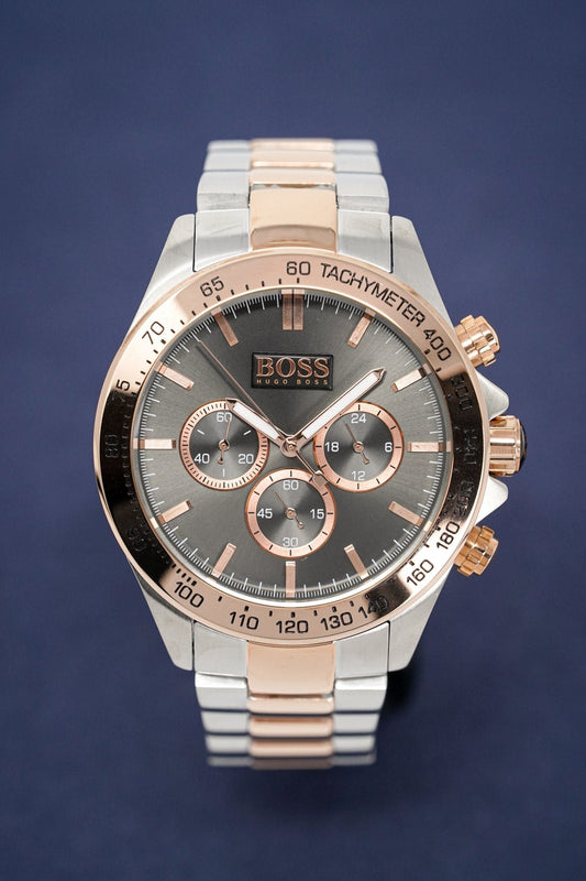 Hugo Boss Men's Watch Chronograph Ikon Two Tone HB1513339 - Watches & Crystals