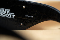 Jeremy Scott Sunglasses Faux Crocodile Leather Plaque Special Edition Black CAT3 JSPLAQUEC2SUN - WatchPilot