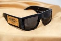 Jeremy Scott Sunglasses Faux Crocodile Leather Plaque Special Edition Black CAT3 JSPLAQUEC2SUN - WatchPilot