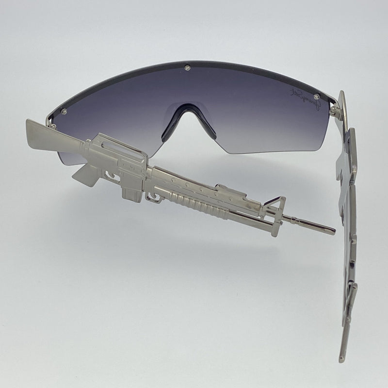 Jeremy Scott Sunglasses Gun Metal Shield Special Edition JSM16C2SUN - WatchPilot