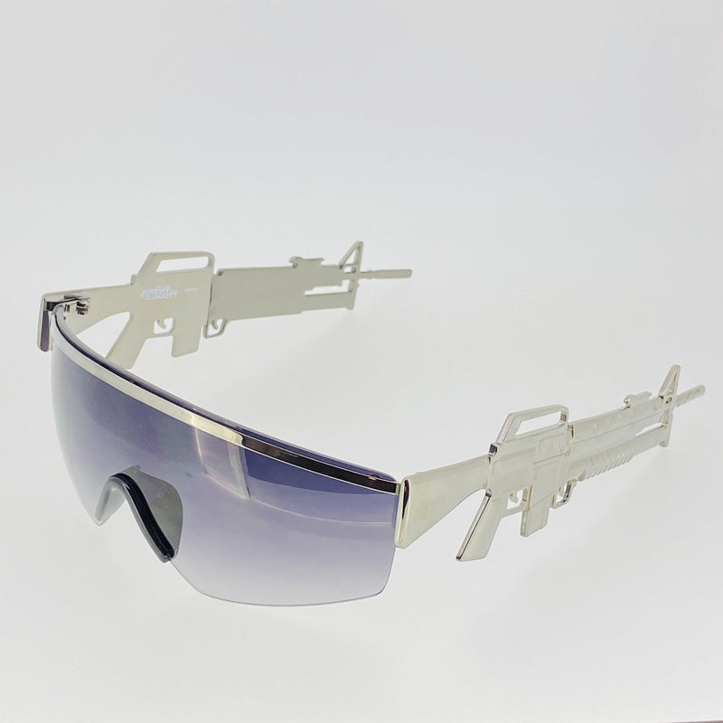 Jeremy Scott Sunglasses Gun Metal Shield Special Edition JSM16C2SUN - WatchPilot