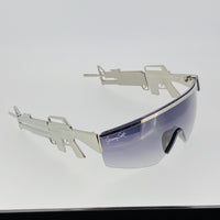 Jeremy Scott Sunglasses Gun Metal Shield Special Edition JSM16C2SUN - WatchPilot