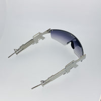 Jeremy Scott Sunglasses Gun Metal Shield Special Edition JSM16C2SUN - WatchPilot