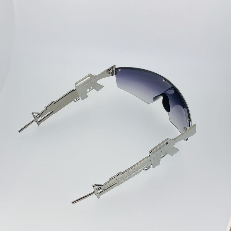 Jeremy Scott Sunglasses Gun Metal Shield Special Edition JSM16C2SUN - WatchPilot