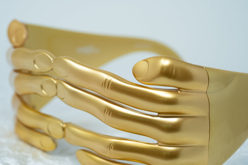 Jeremy Scott Sunglasses Metallic Gold Hands Special Edition JSHANDSC3 - WatchPilot