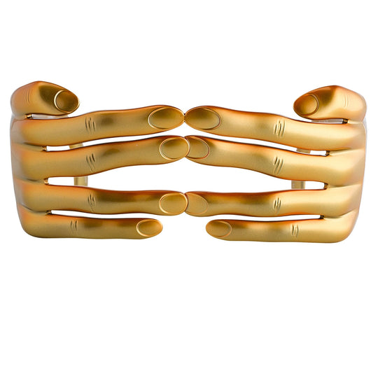 Jeremy Scott Sunglasses Hands Metallic Gold