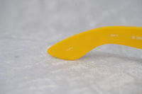 Jeremy Scott Sunglasses Wrap Around Black Yellow Pattern With Grey Category 3 Lenses JSWRAPC4SUN - WatchPilot