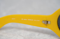 Jeremy Scott Sunglasses Wrap Around Black Yellow Pattern With Grey Category 3 Lenses JSWRAPC4SUN - WatchPilot