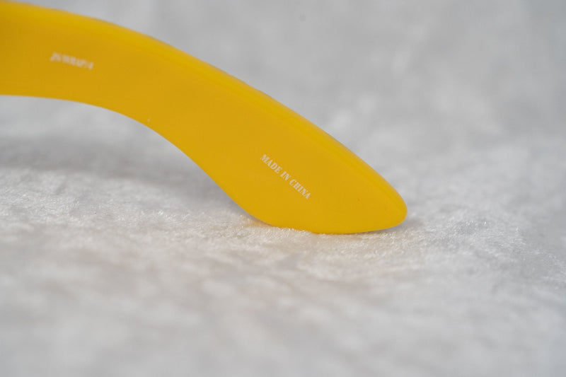 Jeremy Scott Sunglasses Wrap Around Black Yellow Pattern With Grey Category 3 Lenses JSWRAPC4SUN - WatchPilot