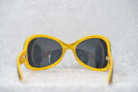 Jeremy Scott Sunglasses Wrap Around Black Yellow Pattern With Grey Category 3 Lenses JSWRAPC4SUN - WatchPilot