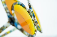 Khaleda And Fahad Sunglasses Cat Eyes Coloured Tortoise Shell with Orange Lenses CAT3 KR1C5SUN - WatchPilot
