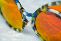 Khaleda And Fahad Sunglasses Cat Eyes Coloured Tortoise Shell with Orange Lenses CAT3 KR1C5SUN - WatchPilot