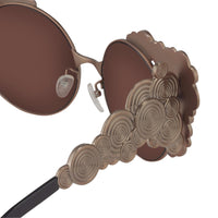Khaleda And Fahad Women Sunglasses Cat Eyes Rose Gold Titanium With Rose Gold Lenses Category 3 KR2C3SUN - WatchPilot