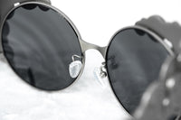 Khaleda And Fahad Women Sunglasses Cat Eyes Silver Titanium With Platinum Lenses Category 3 KR2C2SUN - WatchPilot