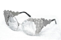 Khaleda And Fahad Women Sunglasses Cat Eyes Silver Titanium With Platinum Lenses Category 3 KR2C2SUN - WatchPilot