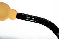 Khaleda And Fahad Women Sunglasses Cat Eyes Yellow Gold Titanium With Gold Lenses Category 3 KR2C1SUN - WatchPilot
