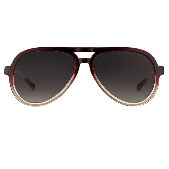 Kris Van Assche Men's Sunglasses Burgundy and Brown KVA78C2SUN