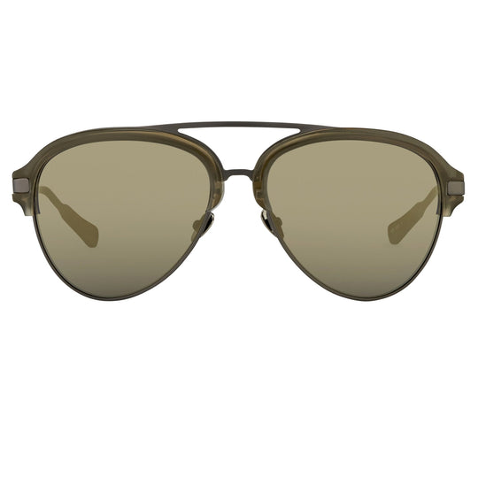 Kris Van Assche Sunglasses Grey and Gold