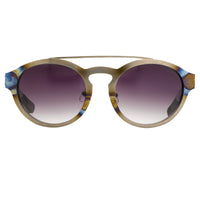 Kris Van Assche Sunglasses Oval Burnt Silver and Grey Graduated Lenses Category 3 - KVA4C5SUN - WatchPilot