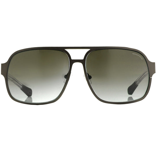 Kris Van Assche Sunglasses Rectangular Brown and Grey