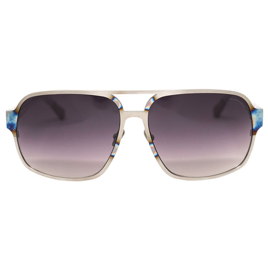 Kris Van Assche Sunglasses Rectangular Purple and Metalic SIlver KVA2C5SUN