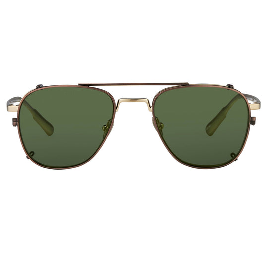 Kris Van Assche Sunglasses Rectangular Bronze and Green
