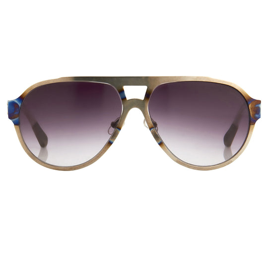 Kris Van Assche Sunglasses Silver and Purple