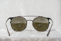 Kris Van Assche Sunglasses Unisex Oval Brushed Bronze Black Clip-On and Grey Lenses Category 3 - KVA69C1SUN - WatchPilot