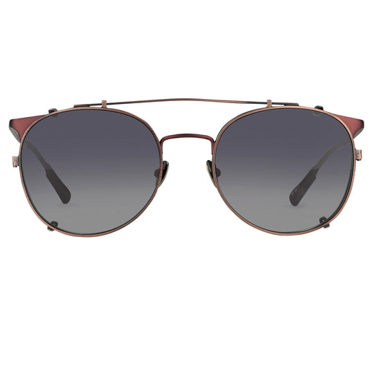Kris Van Assche Sunglasses Round Antique Bronze and Grey KVA69C5SUN