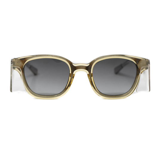 Kris Van Assche Sunglasses Oval Translucent Yellow and Grey