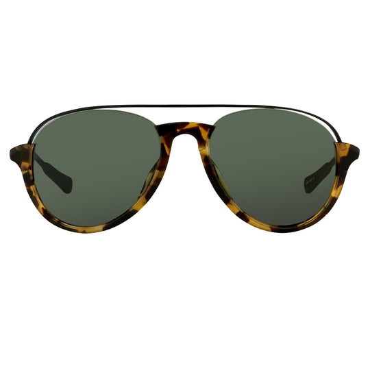Kris Van Assche Sunglasses Black Tortoise Shell and Green